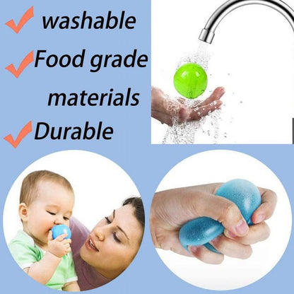 Globbles Sticky Balls Trapped on the Roof, Luminous Ceiling Sticky Balls, Sticky Squash Balls, Pressure Balls, Sensory Toys, Suitable for ADHD, OCD, Anxiety (Pack of 4)